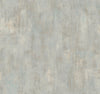 Conrete Patina Wallpaper by York Wallcoverings features a textured surface in light blue, gray, and beige tones, mimicking a weathered or painted plaster wall with a soft, mottled look.