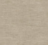 Heathered Wool Wallpaper by York Wallcoverings showcases a textured light beige surface with a subtle horizontal pattern, reminiscent of fabric. The neutral tones and soft, woven appearance create a calm and understated background, perfect for any space.