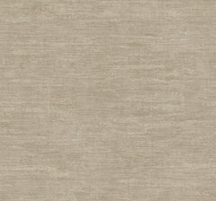 Heathered Wool Wallpaper by York Wallcoverings features a beige textured surface with subtle horizontal streaks and consistent, fabric-like pattern for a neutral look.