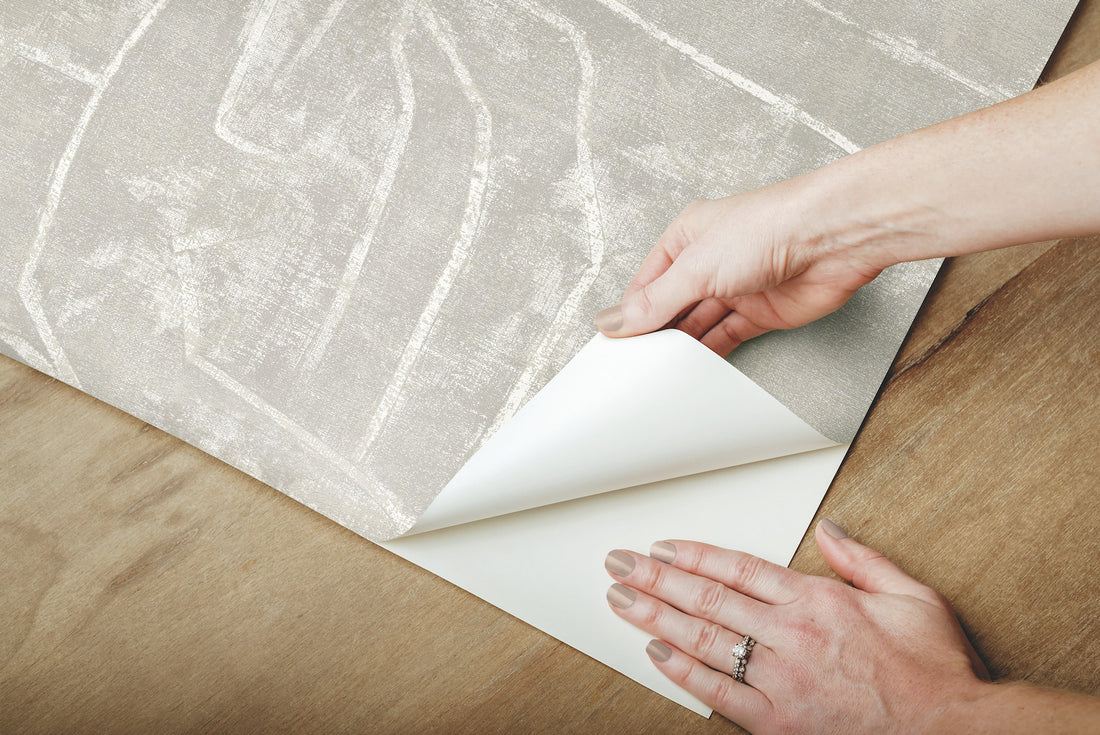 Urban Chalk Peel and Stick Wallpaper | York Wallcoverings