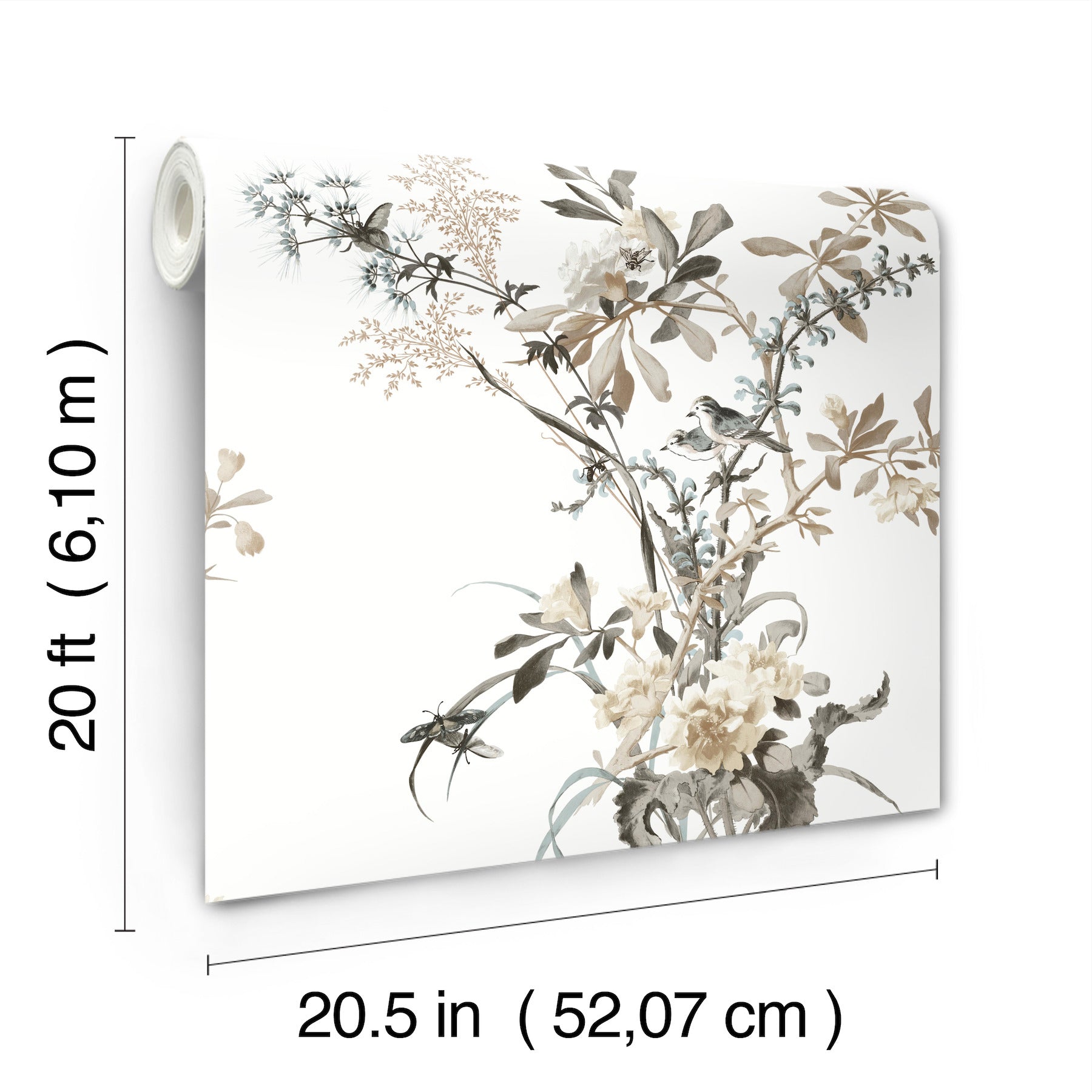 Wild Flowers Premium Peel + Stick Wallpaper Peel and Stick Wallpaper York   