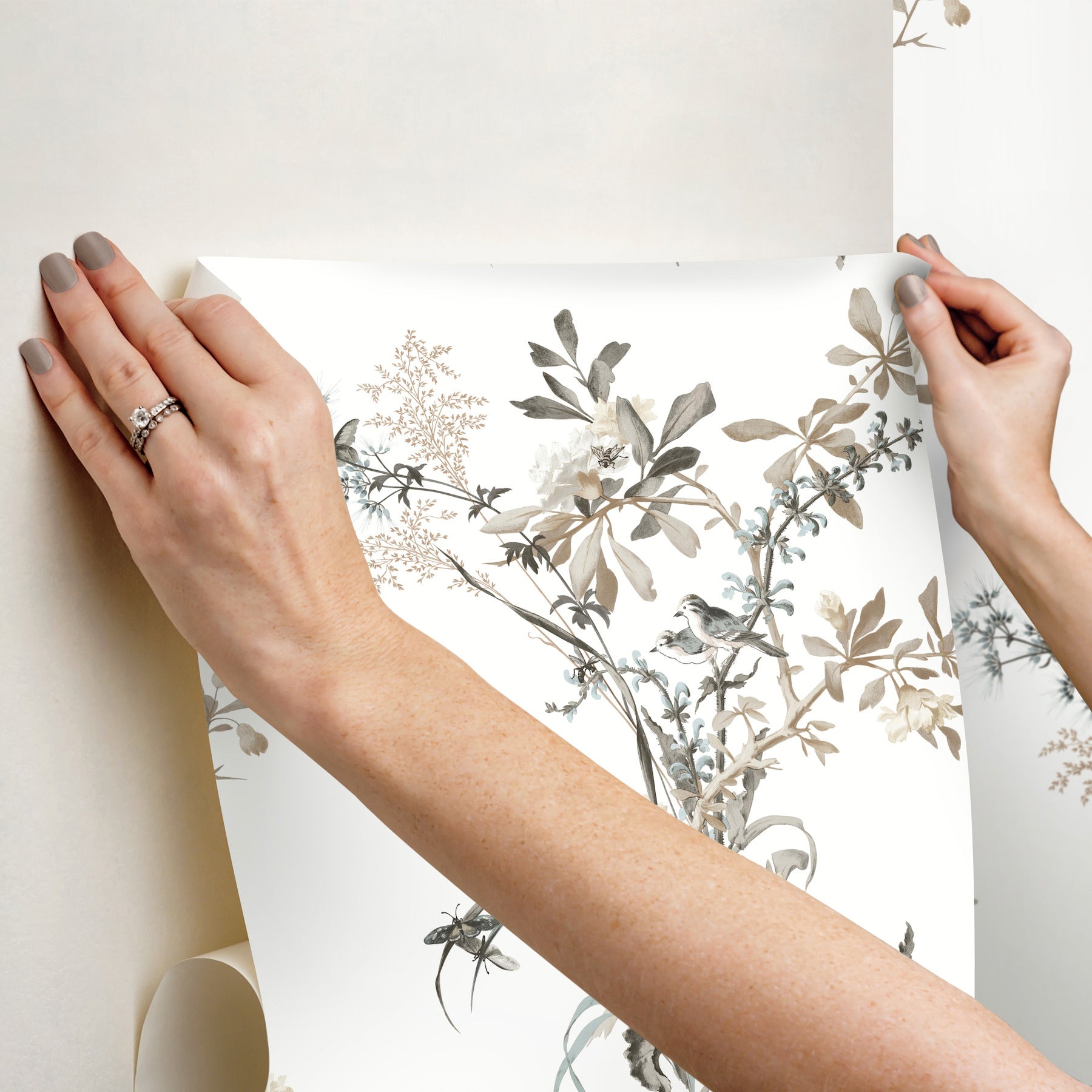 Wild Flowers Premium Peel + Stick Wallpaper Peel and Stick Wallpaper York   