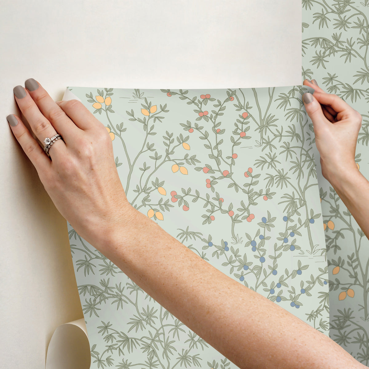 PSW1453RL-peel-and-stick-wallpaper-stick-application-step
