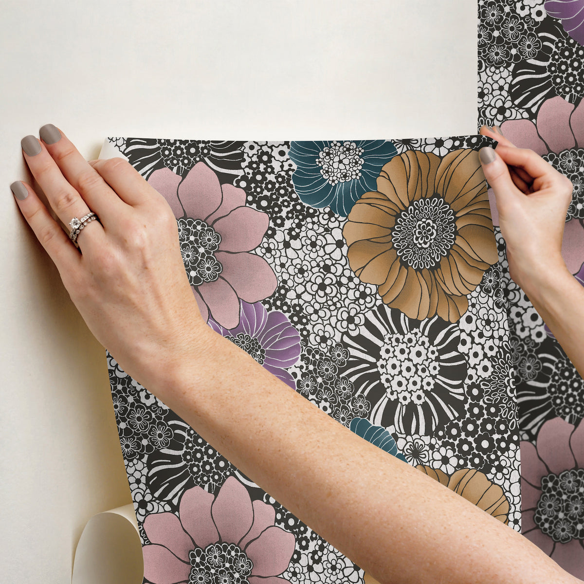 PSW1638RL-peel-and-stick-wallpaper-stick-application-step