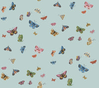 Butterfly House Wallpaper P&S Wallpaper Rifle Paper Co. Roll Light Blue