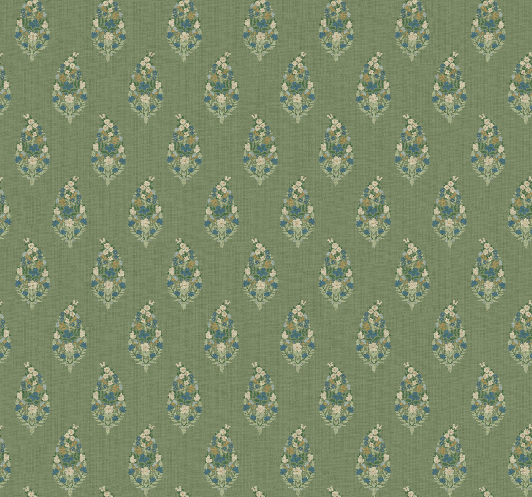 Paisley Wallpaper Wallpaper Rifle Paper Co. Roll Green 