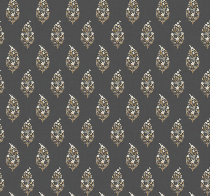 Paisley Wallpaper Wallpaper Rifle Paper Co. Roll Black 