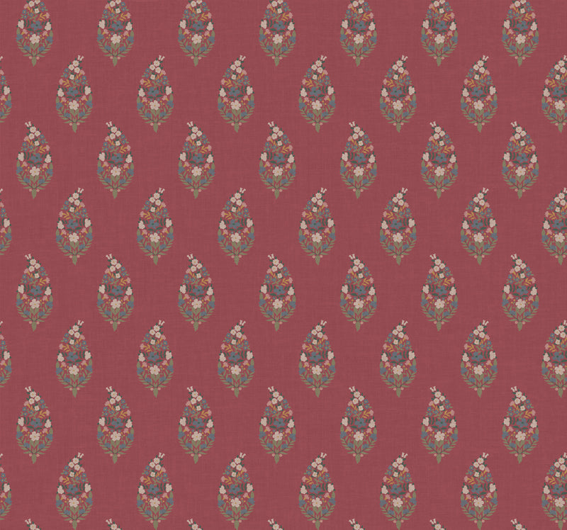 Paisley Wallpaper Wallpaper Rifle Paper Co. Roll Burgundy 