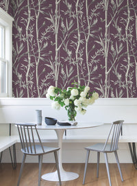 Bambou Toile Wallpaper Wallpaper York Wallcoverings   