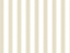 Tilford Awning Stripe Wallpaper by York Wallcoverings features vertical beige and white stripes accented with slender lines of small beige floral motifs, creating a delicate and classic pattern.