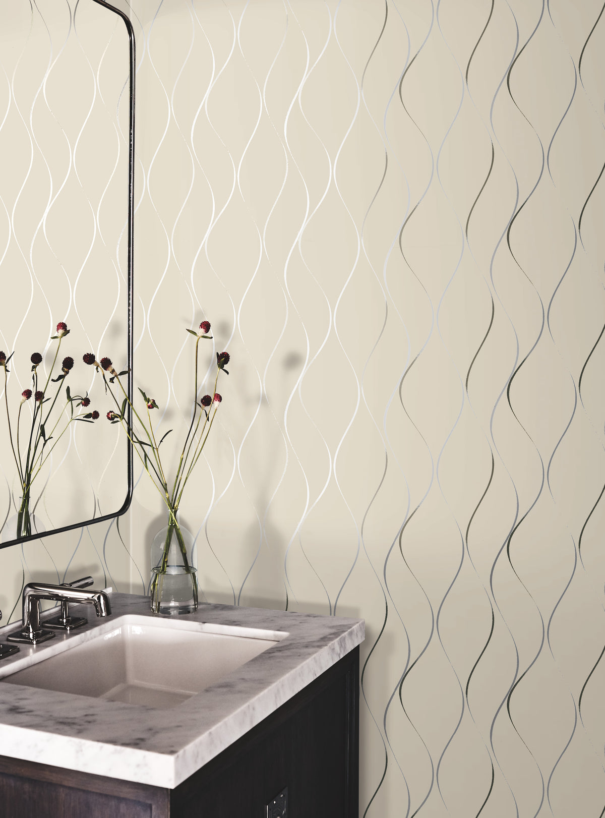 Wavy Stripe Wallpaper