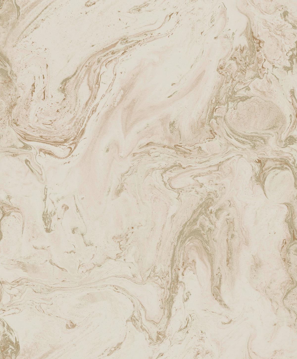 Oil & Marble Wallpaper by York Wallcoverings features cream and beige marble texture with swirling patterns and subtle veins for a smooth, elegant abstract look.