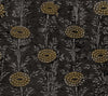 French Marigold Wallpaper Wallpaper Ronald Redding Roll Black & Gold