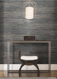 Fujian Silver Grasscloth Wallpaper Wallpaper A-Street Prints   