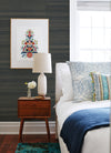 Mai Turquoise Grasscloth Wallpaper Wallpaper A-Street Prints   