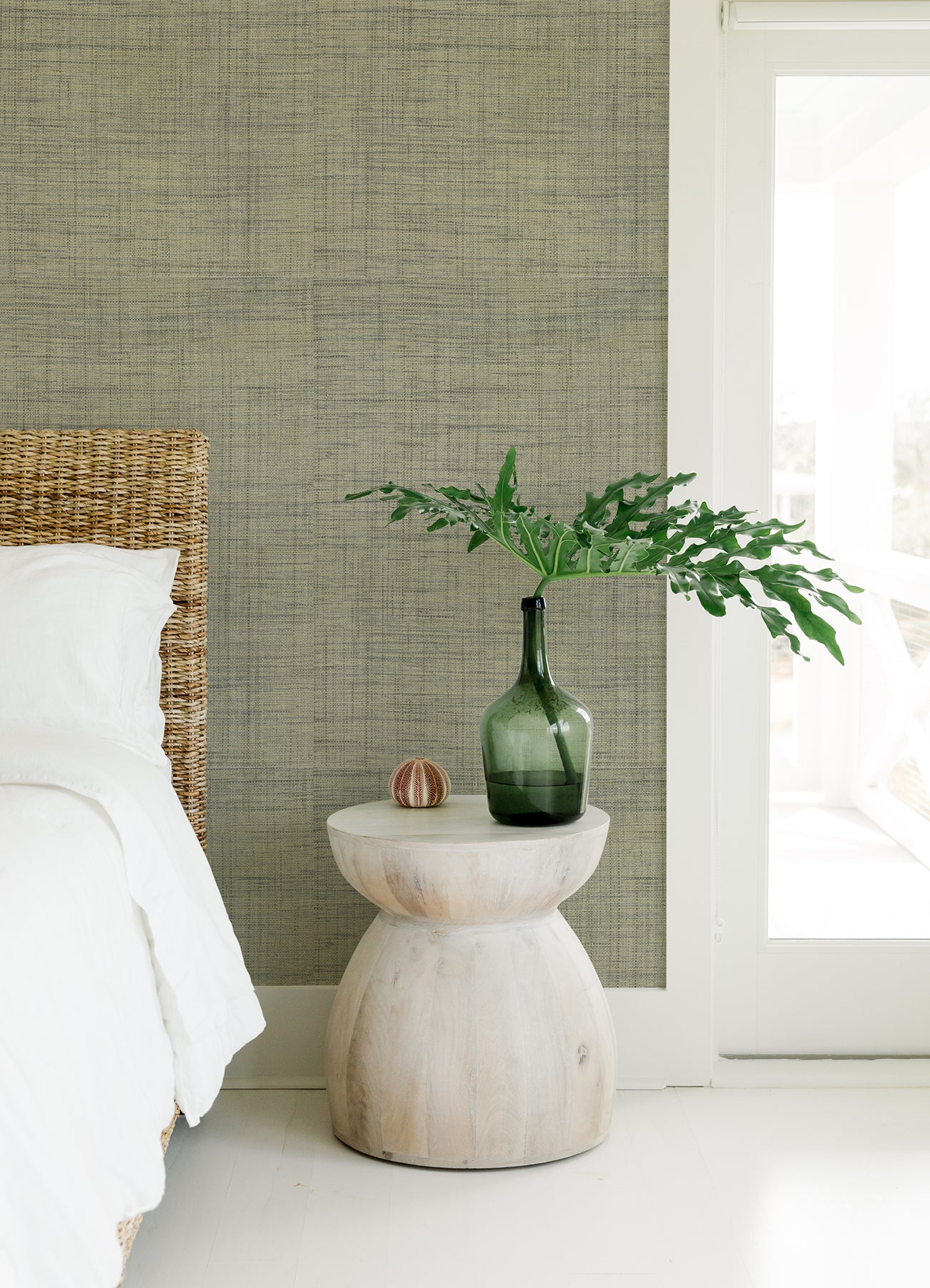 Cheng Wheat Woven Grasscloth Wallpaper Wallpaper A-Street Prints   