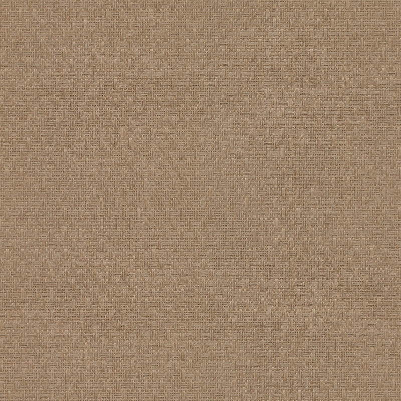 Huiqing Brown Geometric Weave Wallpaper Wallpaper A-Street Prints Double Roll Brown 