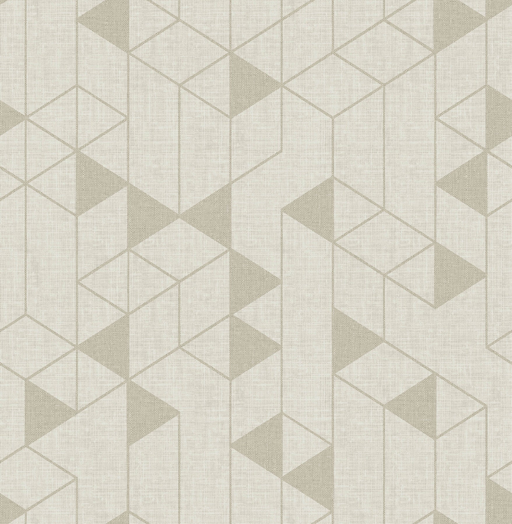 Fairbank Champagne Linen Geometric Wallpaper by Scott Living Wallpaper A-Street Prints Double Roll Champagne 