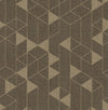 Fairbank Champagne Linen Geometric Wallpaper by Scott Living Wallpaper A-Street Prints Double Roll Chocolate 