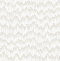 Holmby Seafoam Brushstroke Zigzag Wallpaper by Scott Living Wallpaper A-Street Prints Double Roll Bone 