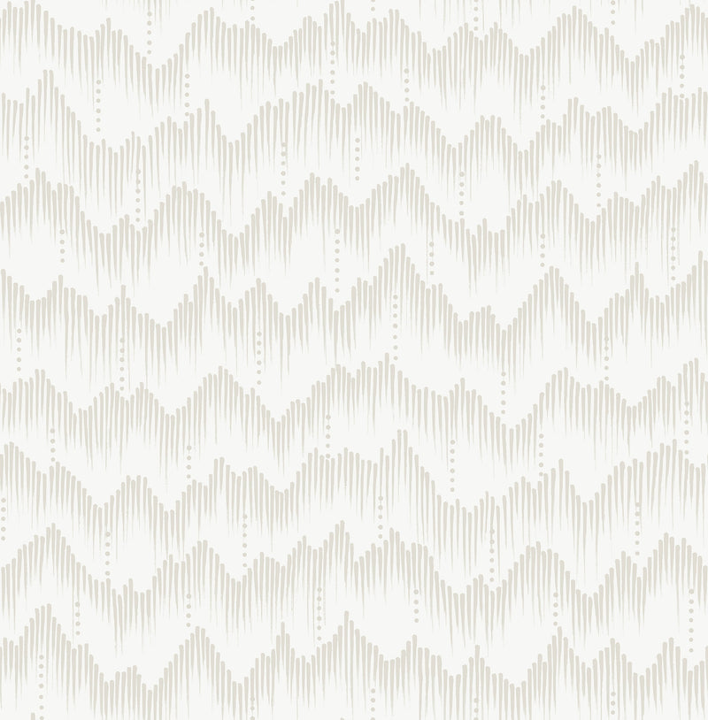 Holmby Seafoam Brushstroke Zigzag Wallpaper by Scott Living Wallpaper A-Street Prints Double Roll Bone 