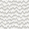 Holmby Seafoam Brushstroke Zigzag Wallpaper by Scott Living Wallpaper A-Street Prints Double Roll Grey 