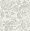 Culver Grey Jacobean Wallpaper by Scott Living Wallpaper A-Street Prints Double Roll Grey 