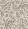 Culver Grey Jacobean Wallpaper by Scott Living Wallpaper A-Street Prints Double Roll Light Brown 