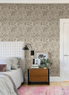 Culver Grey Jacobean Wallpaper by Scott Living Wallpaper A-Street Prints   