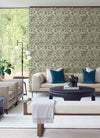 Culver Grey Jacobean Wallpaper by Scott Living Wallpaper A-Street Prints   