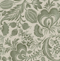 Culver Grey Jacobean Wallpaper by Scott Living Wallpaper A-Street Prints Double Roll Moss 