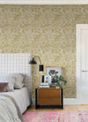 Culver Grey Jacobean Wallpaper by Scott Living Wallpaper A-Street Prints   