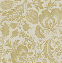 Culver Grey Jacobean Wallpaper by Scott Living Wallpaper A-Street Prints Double Roll Mustard 