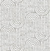 Trippet Grey Zen Waves Wallpaper by Scott Living Wallpaper A-Street Prints Double Roll Grey 