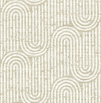 Trippet Grey Zen Waves Wallpaper by Scott Living Wallpaper A-Street Prints Double Roll Light Brown 