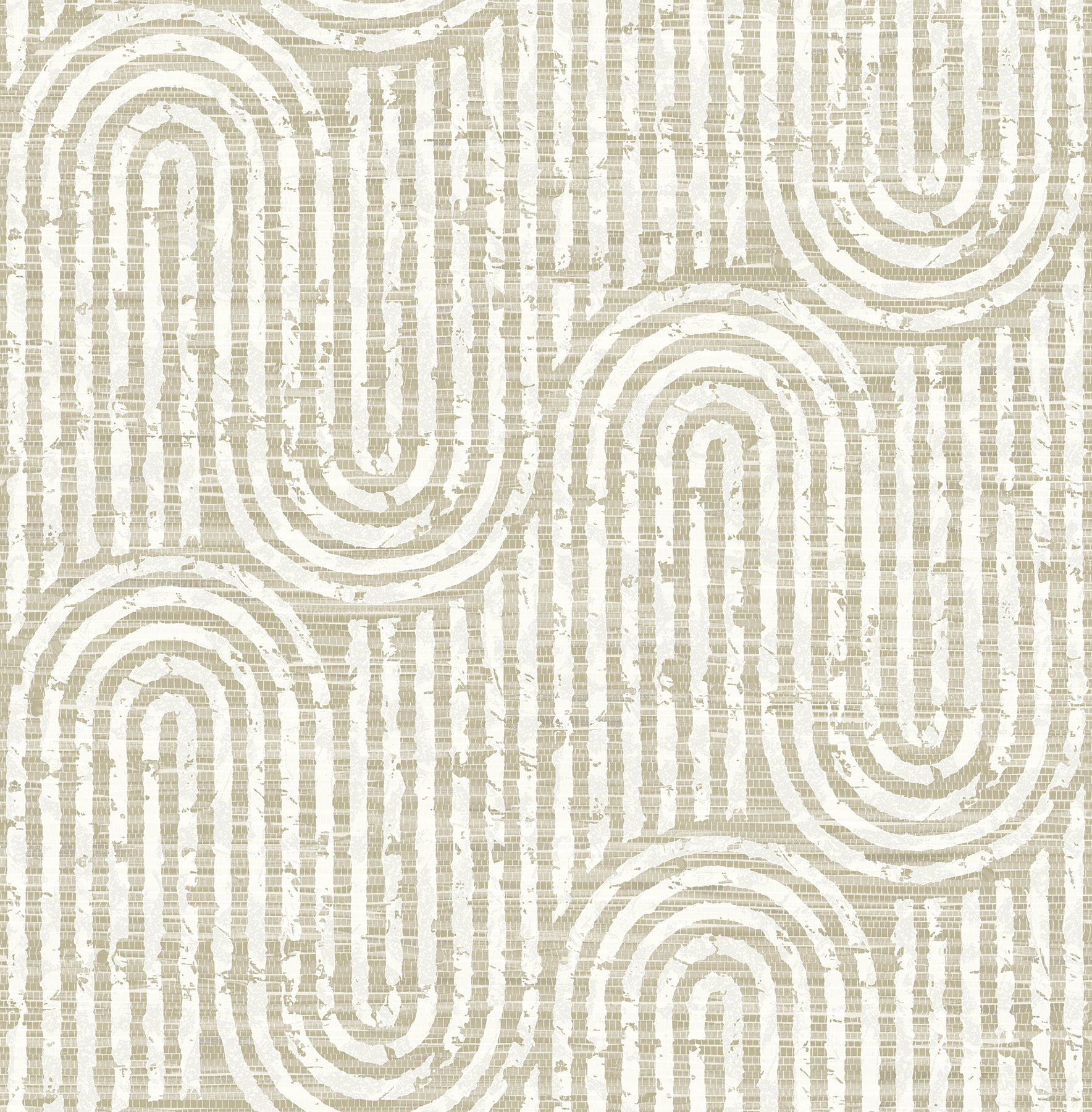 Trippet Grey Zen Waves Wallpaper by Scott Living Wallpaper A-Street Prints Double Roll Light Brown 