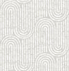 Trippet Grey Zen Waves Wallpaper by Scott Living Wallpaper A-Street Prints Double Roll Bone 