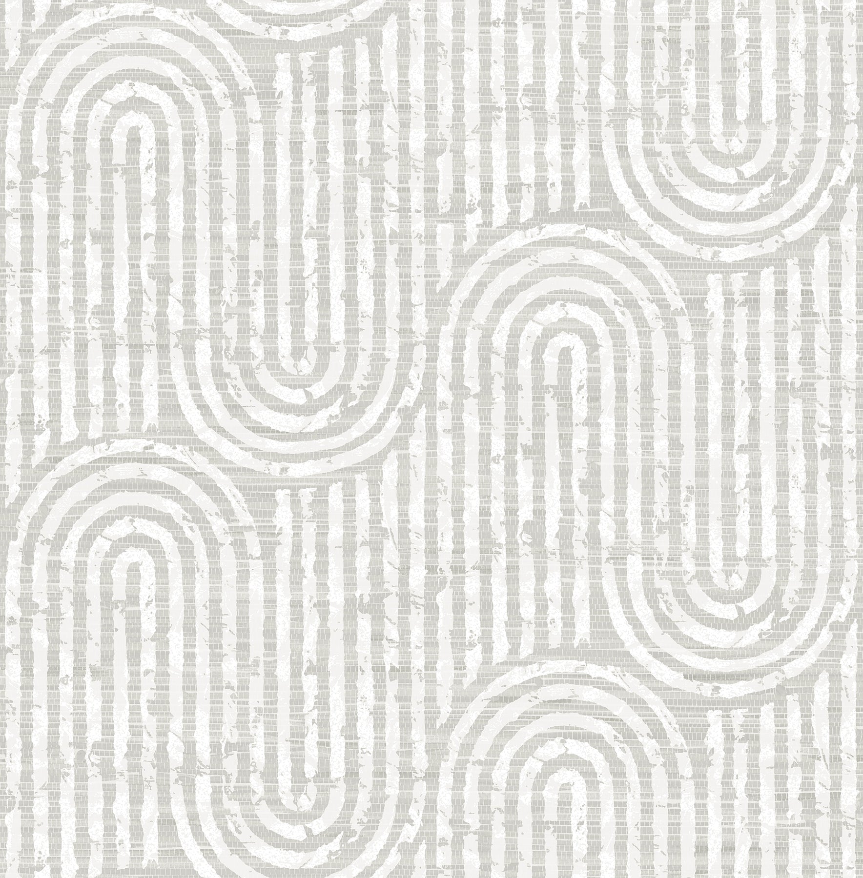 Trippet Grey Zen Waves Wallpaper by Scott Living Wallpaper A-Street Prints Double Roll Bone 