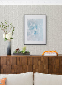 Trippet Grey Zen Waves Wallpaper by Scott Living Wallpaper A-Street Prints   