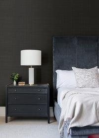 Colcord Black Sisal Wallpaper by Scott Living Wallpaper A-Street Prints   