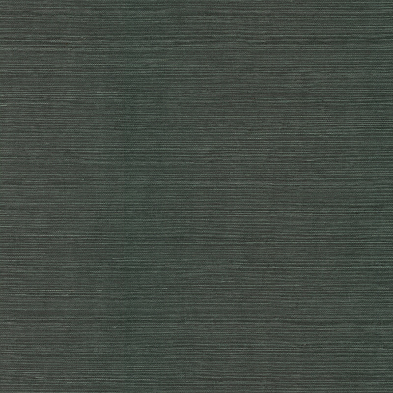 Colcord Black Sisal Wallpaper by Scott Living Wallpaper A-Street Prints Double Roll Dark Green 