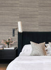 Kenter Taupe Sisal Wallpaper by Scott Living Wallpaper A-Street Prints   