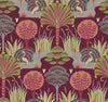 Mandeville Multicolor Tropical Paradise Wallpaper by Scott Living Wallpaper A-Street Prints Double Roll Rasberry 