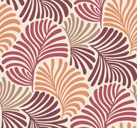 Trousdale Dark Blue Fanning Flora Wallpaper by Scott Living Wallpaper A-Street Prints Double Roll Rasberry 