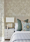 Getty Rasberry Jungle Damask Wallpaper by Scott Living Wallpaper A-Street Prints   