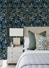 Getty Rasberry Jungle Damask Wallpaper by Scott Living Wallpaper A-Street Prints   