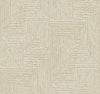 Mortenson Taupe Geometric Wallpaper by Scott Living Wallpaper A-Street Prints Double Roll Gold 