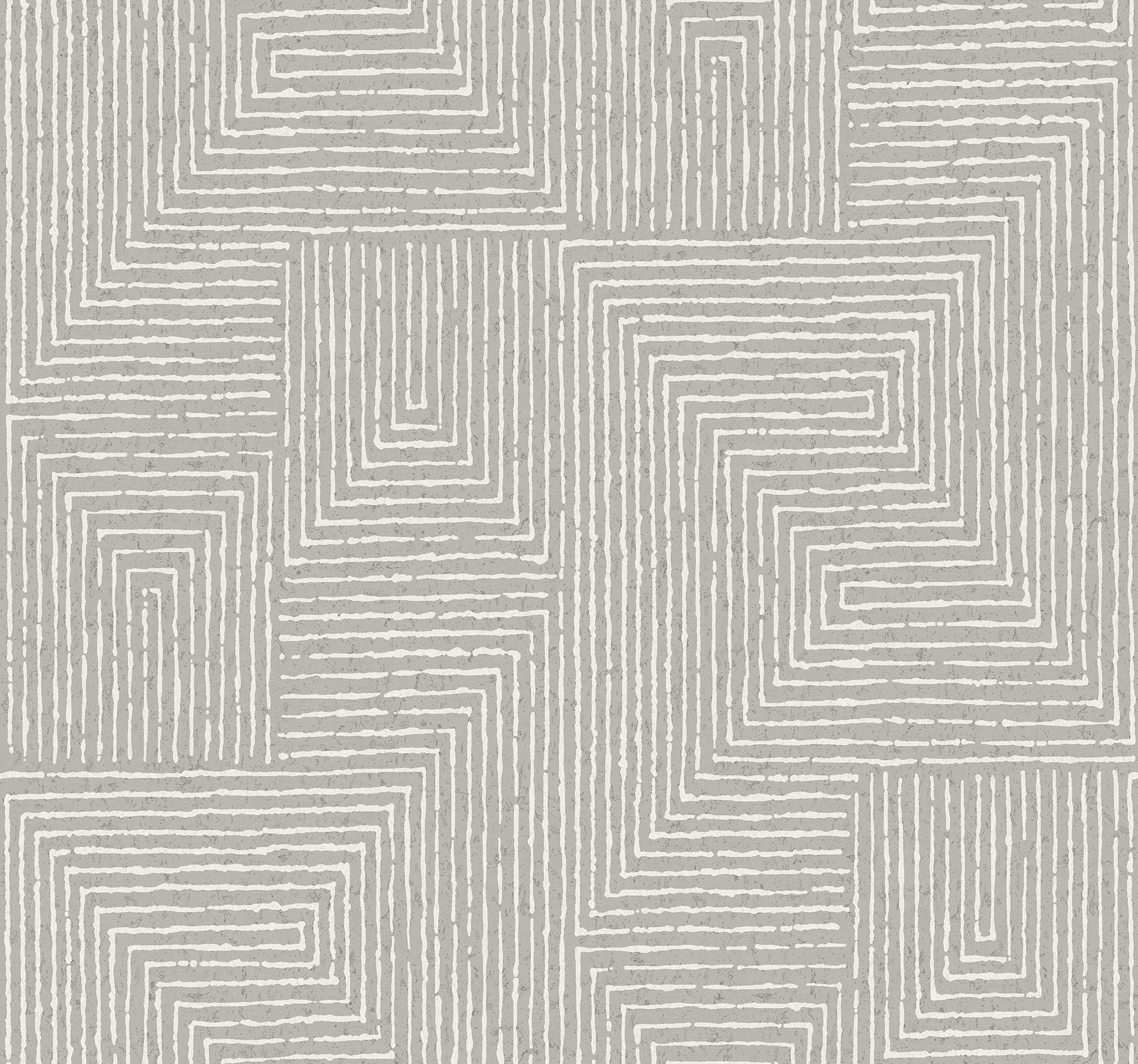 Mortenson Taupe Geometric Wallpaper by Scott Living Wallpaper A-Street Prints Double Roll Dove 