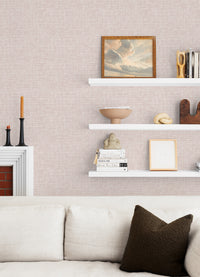 Tuckernuck Pink Linen Wallpaper Wallpaper A-Street Prints   