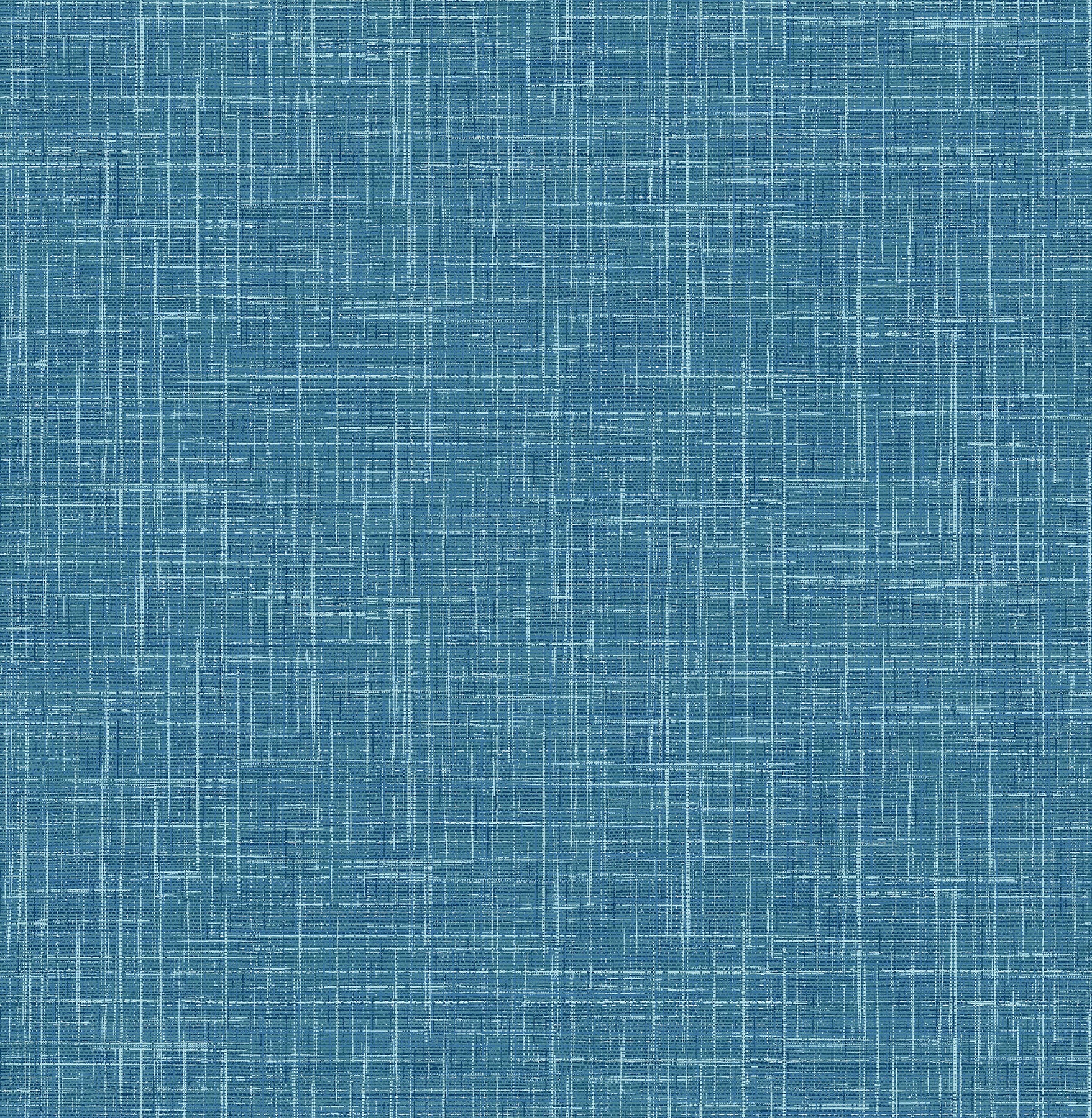 Emerson Blue Linen Wallpaper Wallpaper A-Street Prints Double Roll Blue 